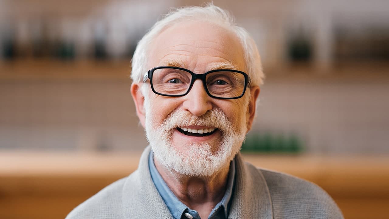 Patient smiling after restorative dental care in Cheney